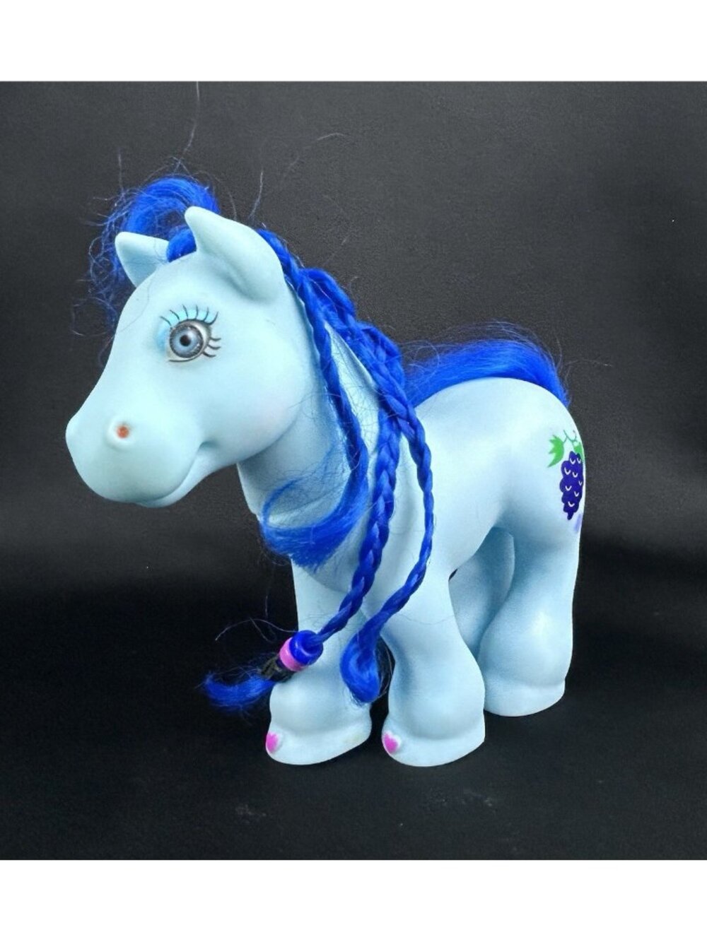 My Little Pony "Fakie" | Blue Skin & Hair, Grapes Cutie Mark & Human-Like Eyes